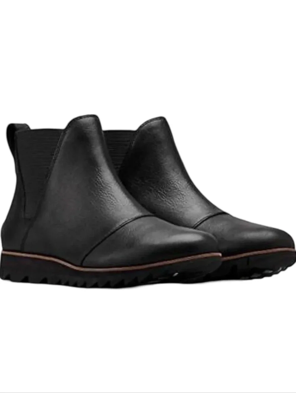 Sorel Harlow Chelsea boots in black, size 7.5